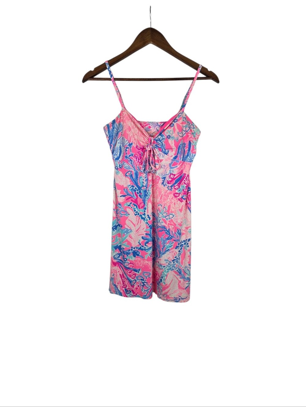 Lilly Pulitzer Margarete Dress Swim Cover Up Sz XS Pink Aquadesiac Beach Resort